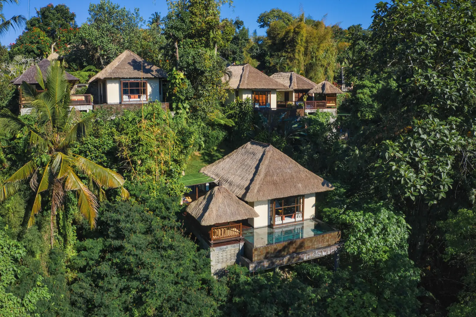 Private jungle villa at Hanging Gardens of Bali for transformational retreat in March