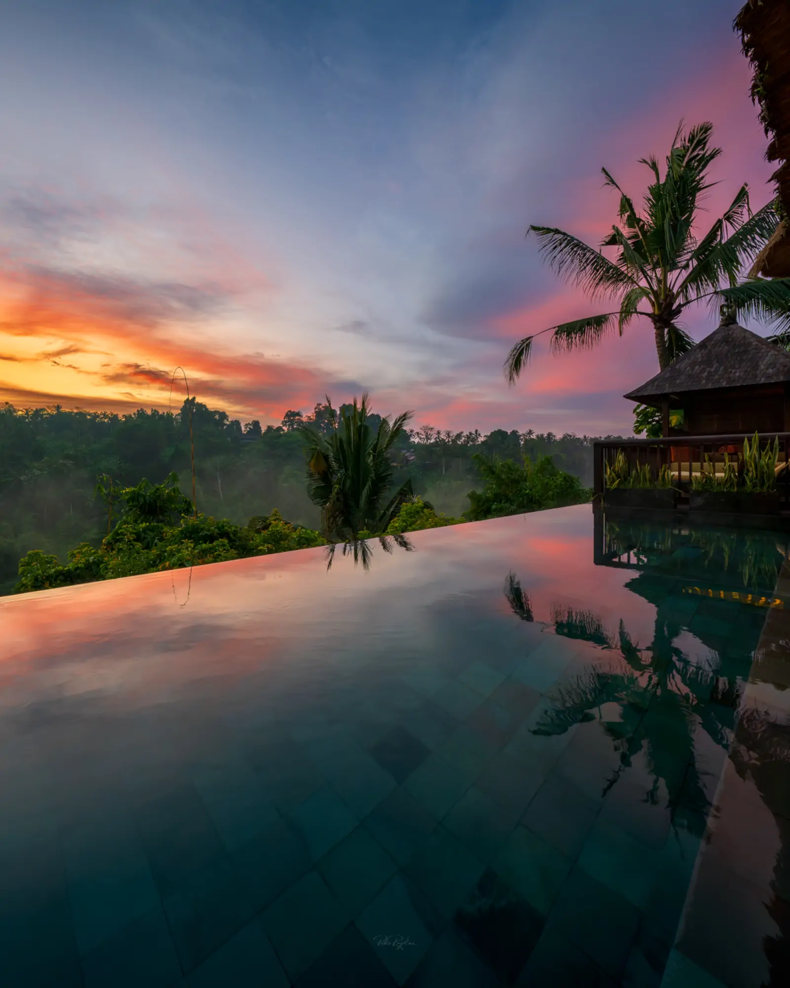 Luxury private villa at Hanging Gardens of Bali before high season in March