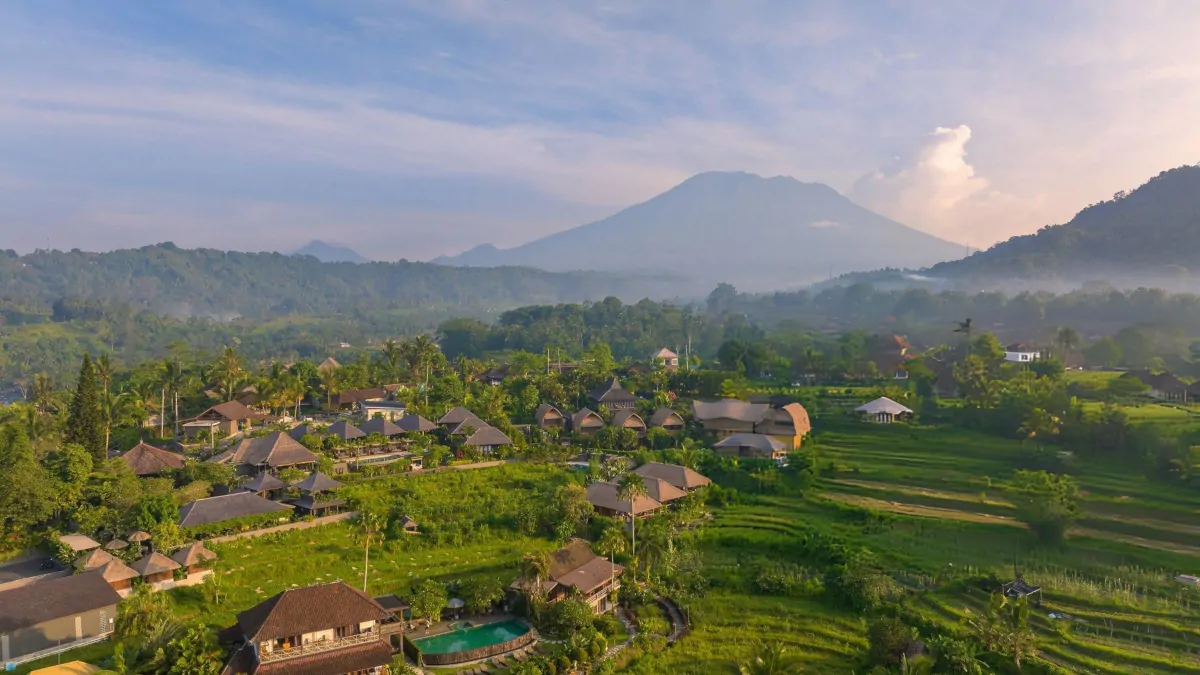Sidemen Bali rice fields quiet countryside mountain landscape peaceful travel