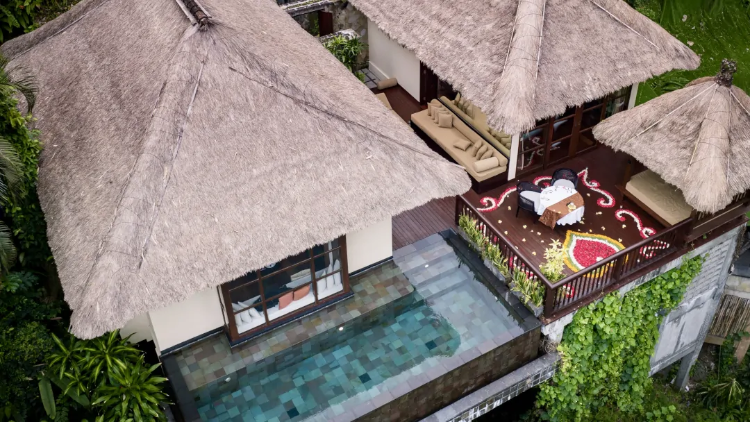 Hanging Gardens of Bali proposal location luxury romantic resort