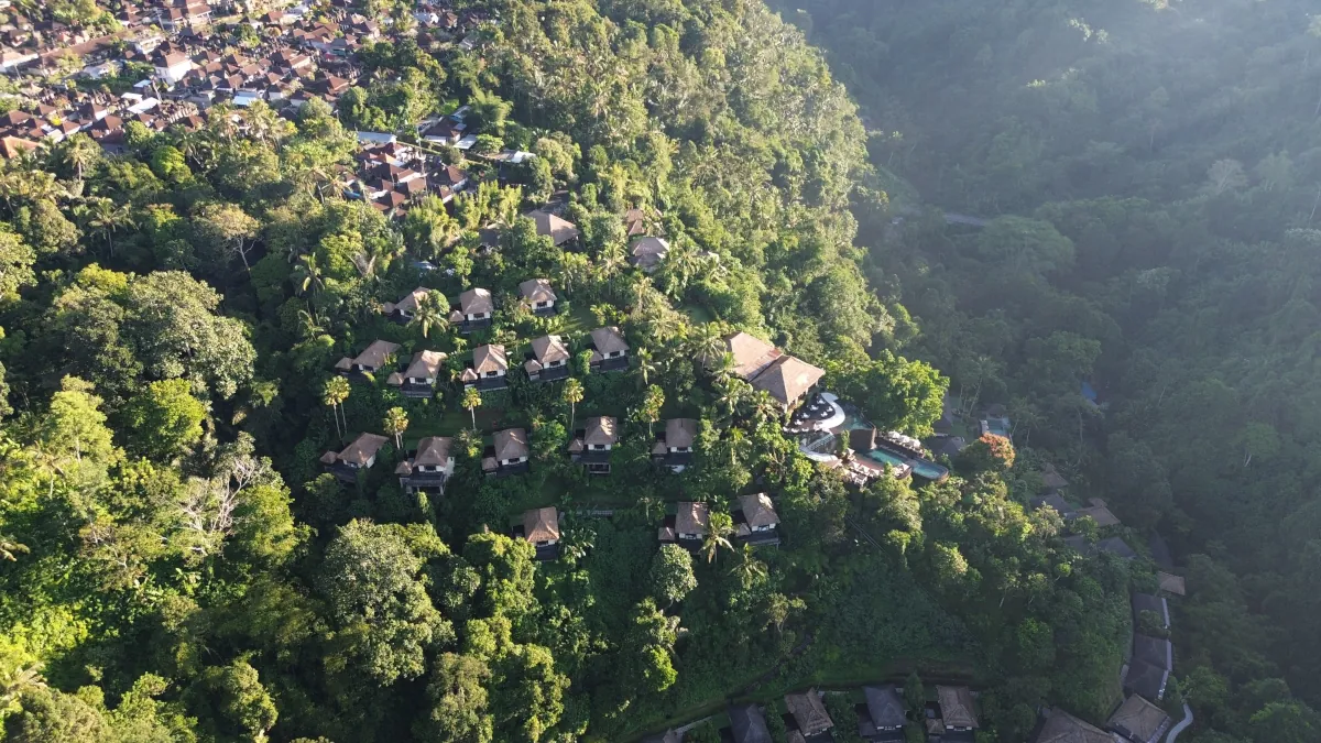 Luxury rainforest villa at Hanging Gardens of Bali Ubud