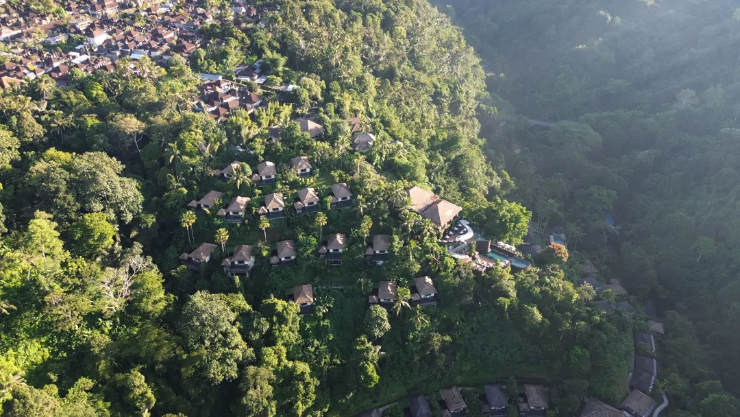 Luxury travel Ubud Bali rainforest landscape Southeast Asia